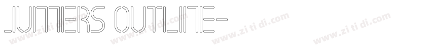jumers outline字体转换